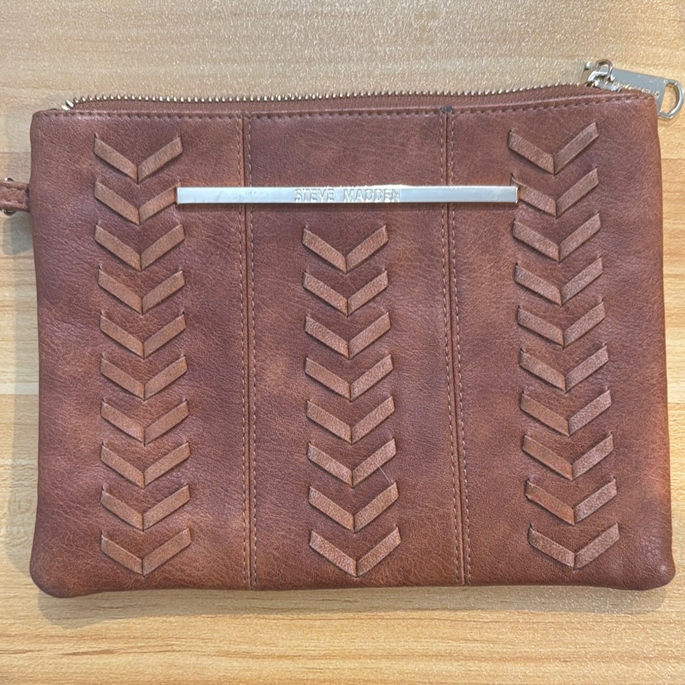 Steve Madden Faux Leather Clutch - No Strap